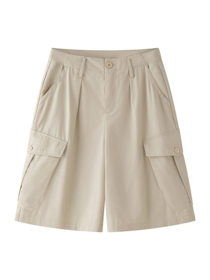 Cargo-Shorts Mit Leinengemisch  | Herren Shorts Herren Herren