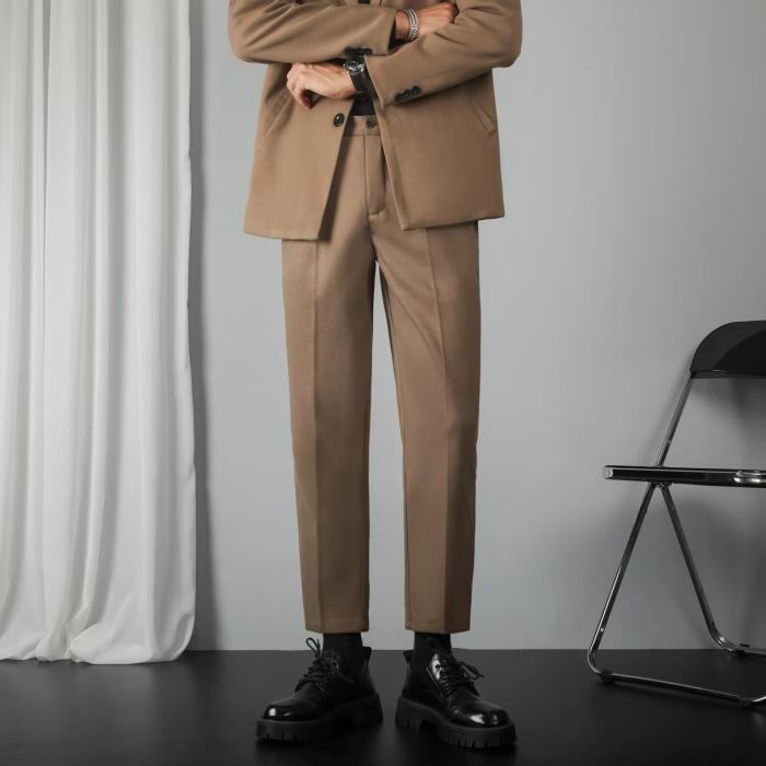 Creased Suit Trousers  | Herren Hosen Herren Herren