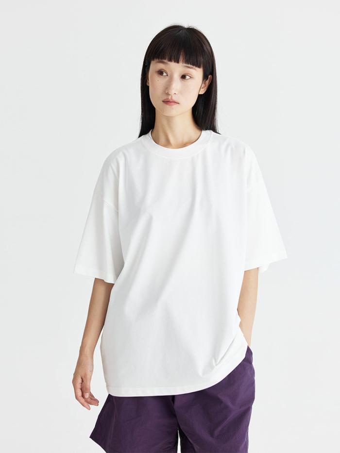 Merzerisiertes Oversize-T-Shirt Mit Baumwollgemisch  | Damen T-Shirts Damen Damen