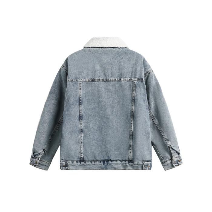 Sherpajacke Aus Denim  | Herren Jacken, Mäntel Herren Herren