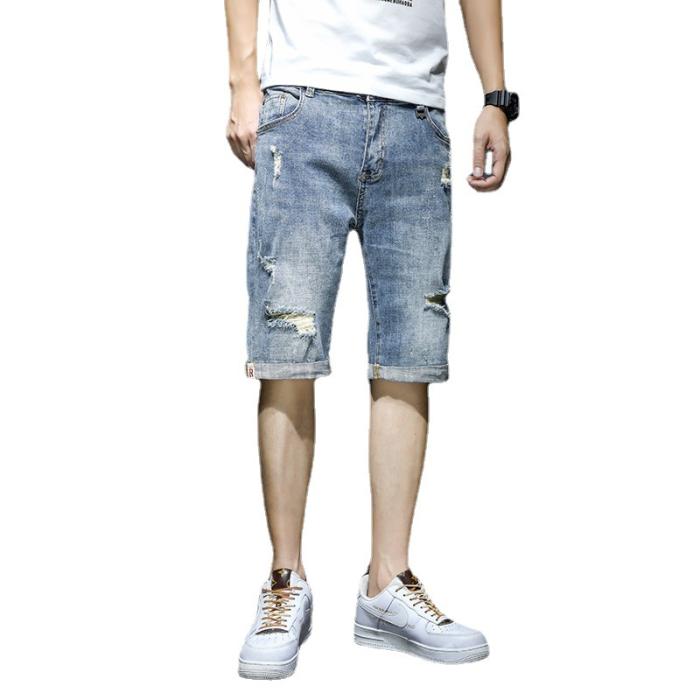 Shorts Aus Denim Mit Wascheffekt  | Herren Shorts Herren Herren